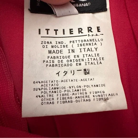 Vintage D&G Dolce & Gabbana Pink Cocktail Sleeveless Deep Plunge Dress, Size 4 - Picture 13 of 16